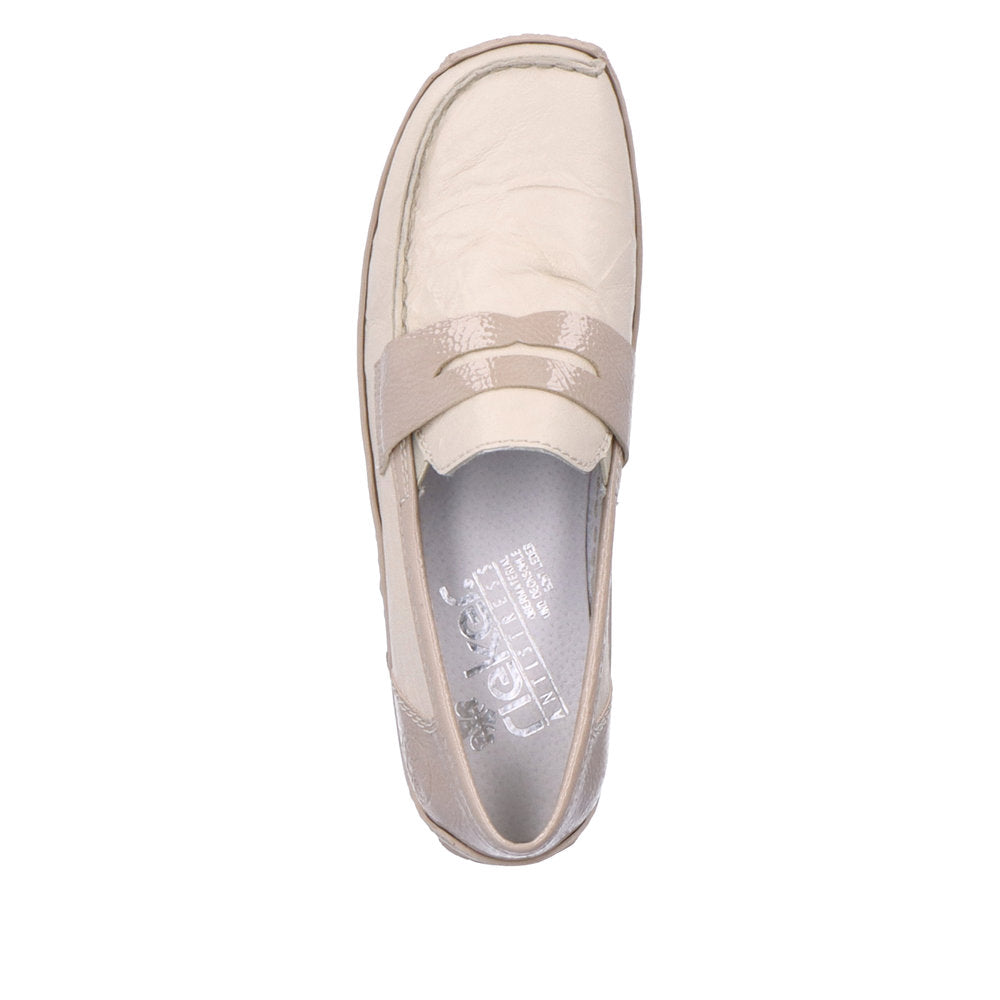 Rieker L1752-60 Cream Casual Shoes