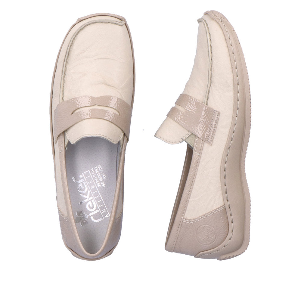 Rieker L1752-60 Cream Casual Shoes