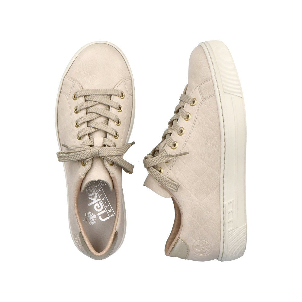 Rieker L9800-80 Ivory Trainers