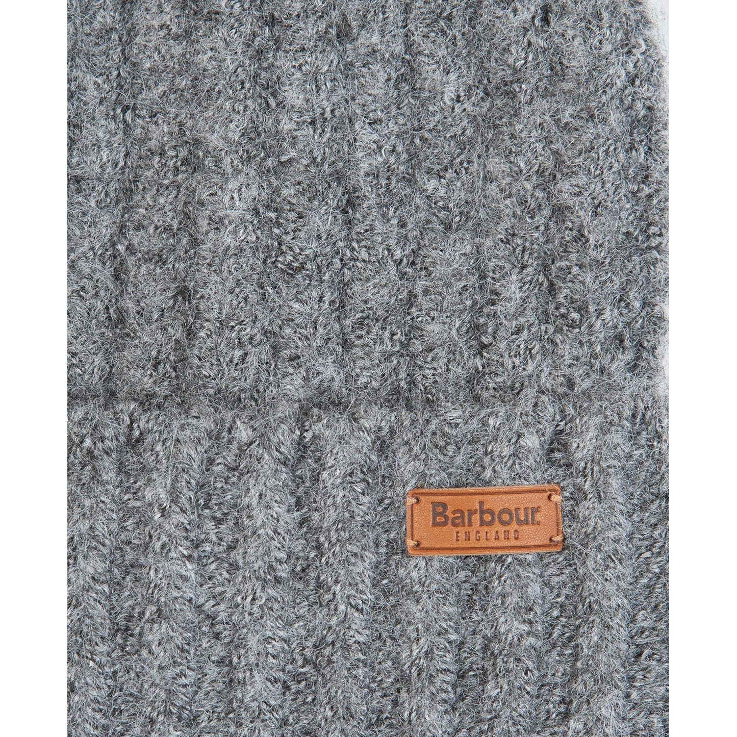 Barbour Saltburn Beanie & Tartan Scarf Set Grey Rose