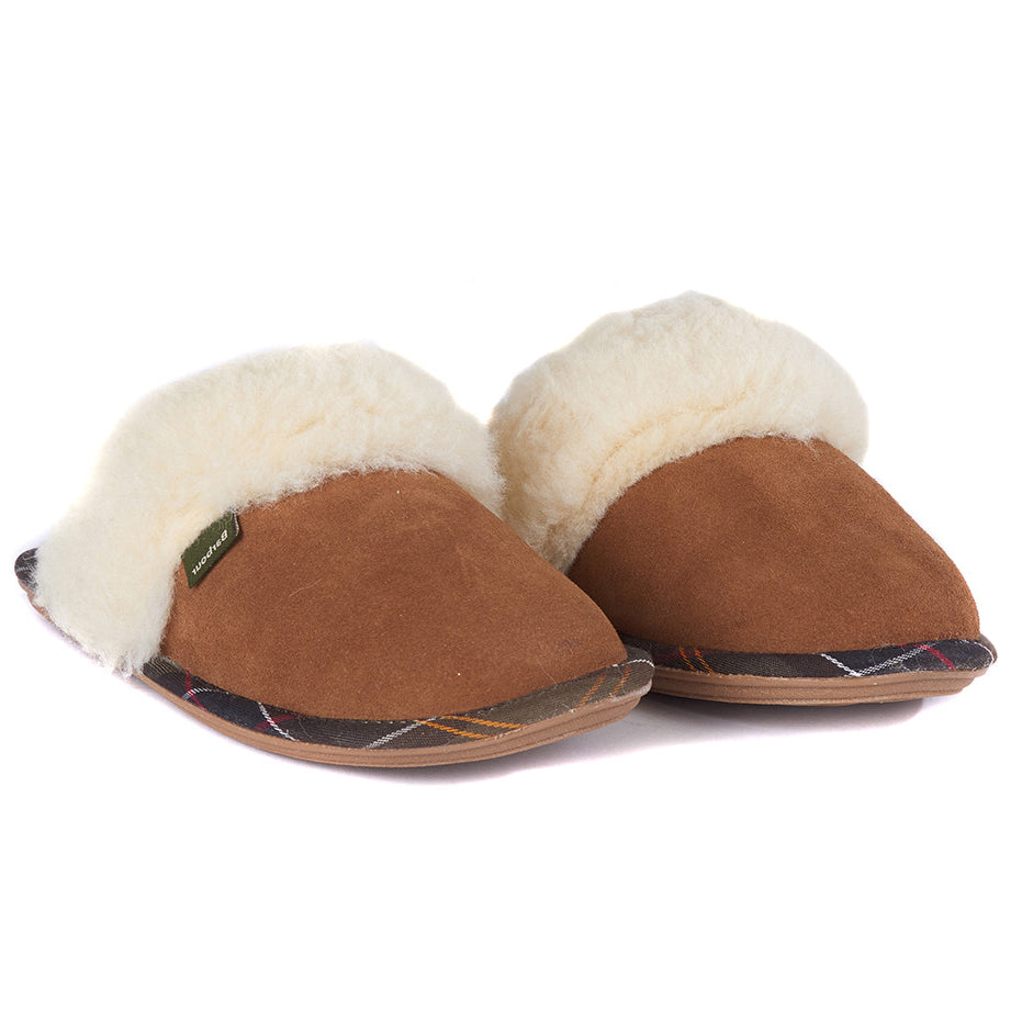 Barbour Lydia Camel Mule Slippers