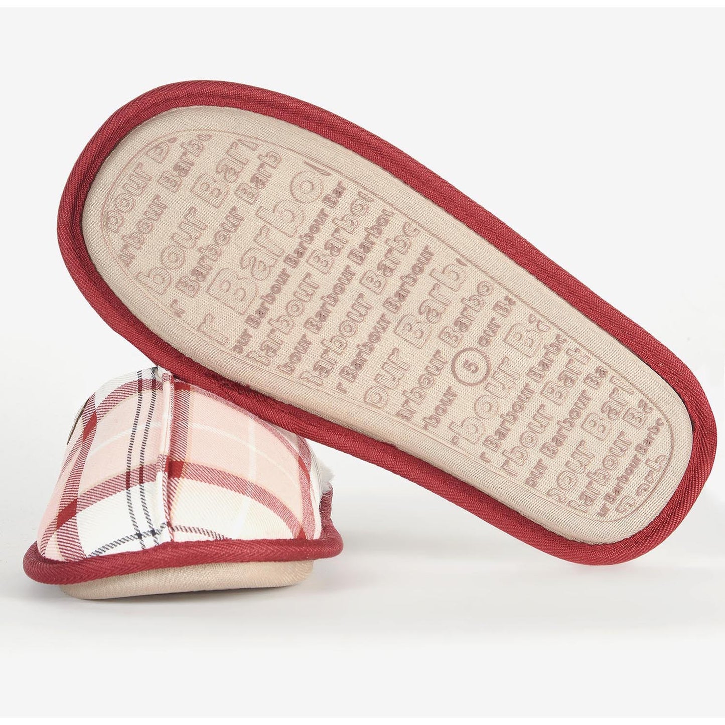 Barbour Ladies Maddie Red/Pink Slippers