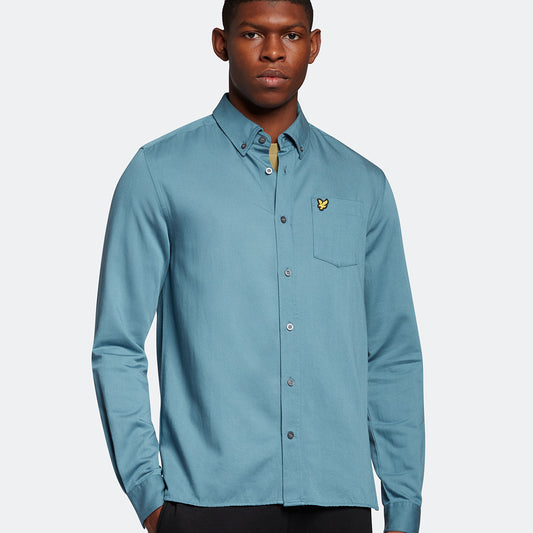 Lyle & Scott LW1800V W825 Skipton Blue Washed Shirt