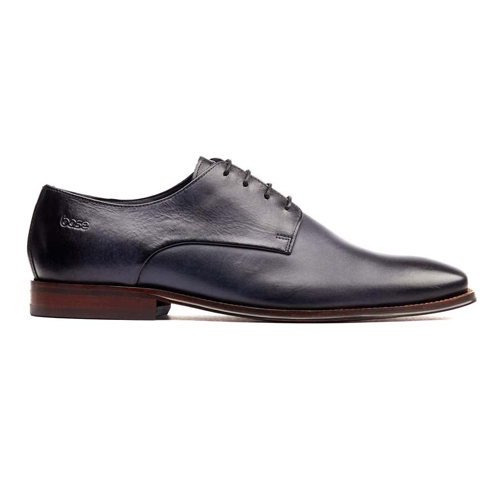 Base London Marley Washed Navy Formal Shoes