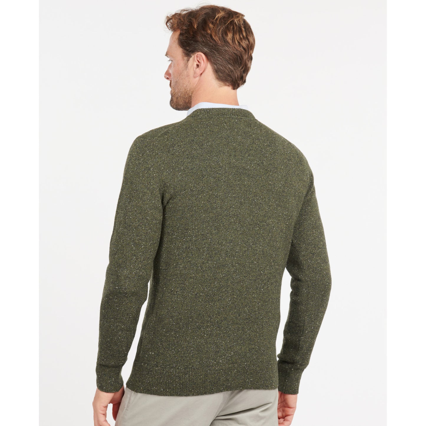 Barbour Essential Tisbury Crew Dark Seaweed