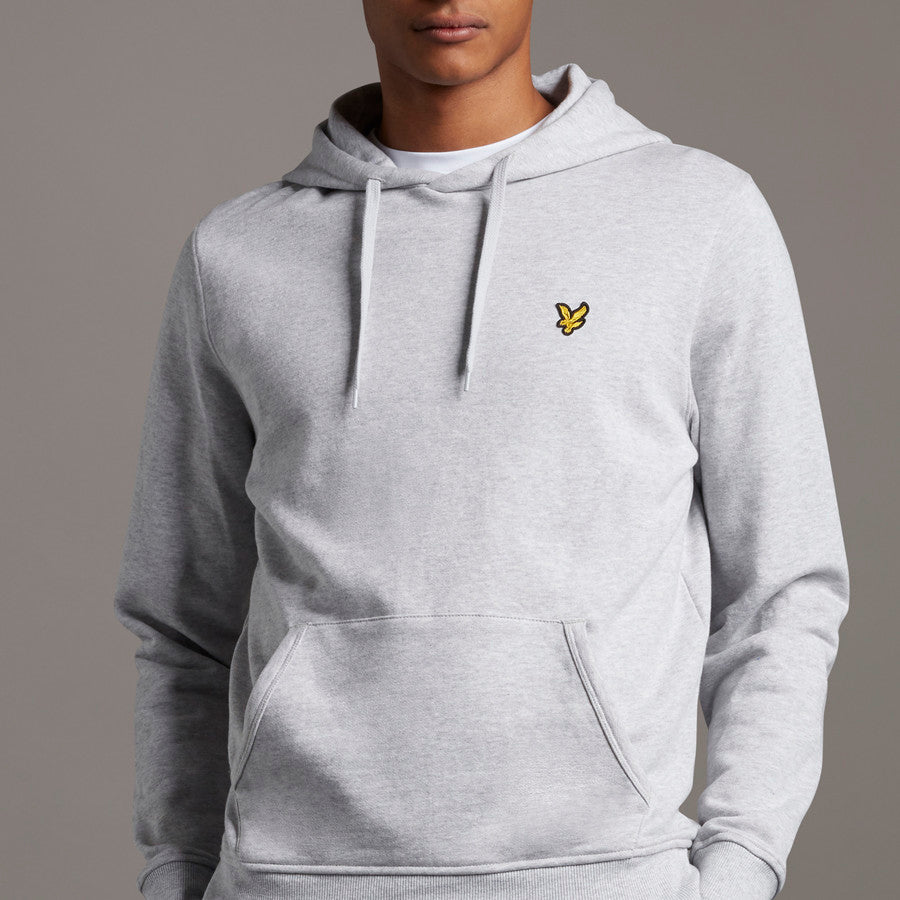 Lyle & Scott ML416VTR D24 Light Grey Marl Pullover Hoodie