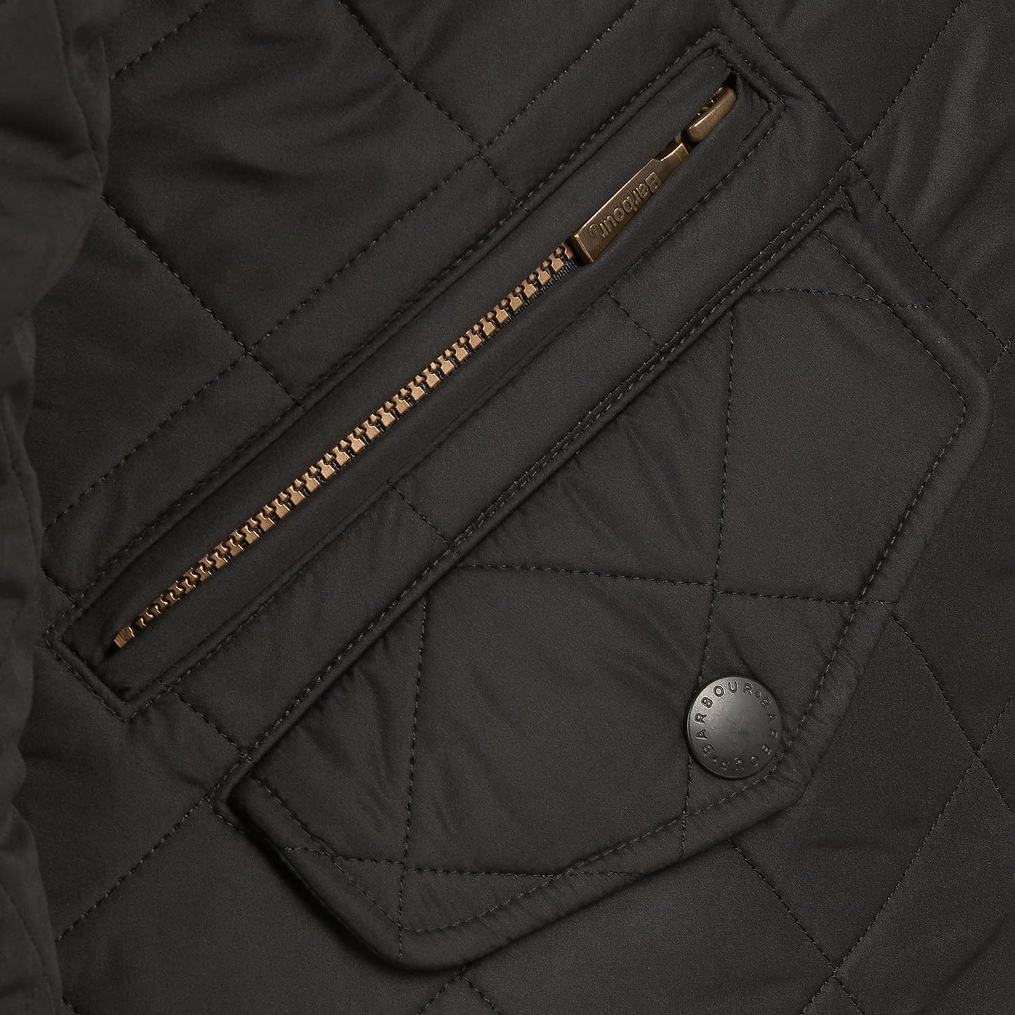 Barbour Powell Black Quilted Jacket