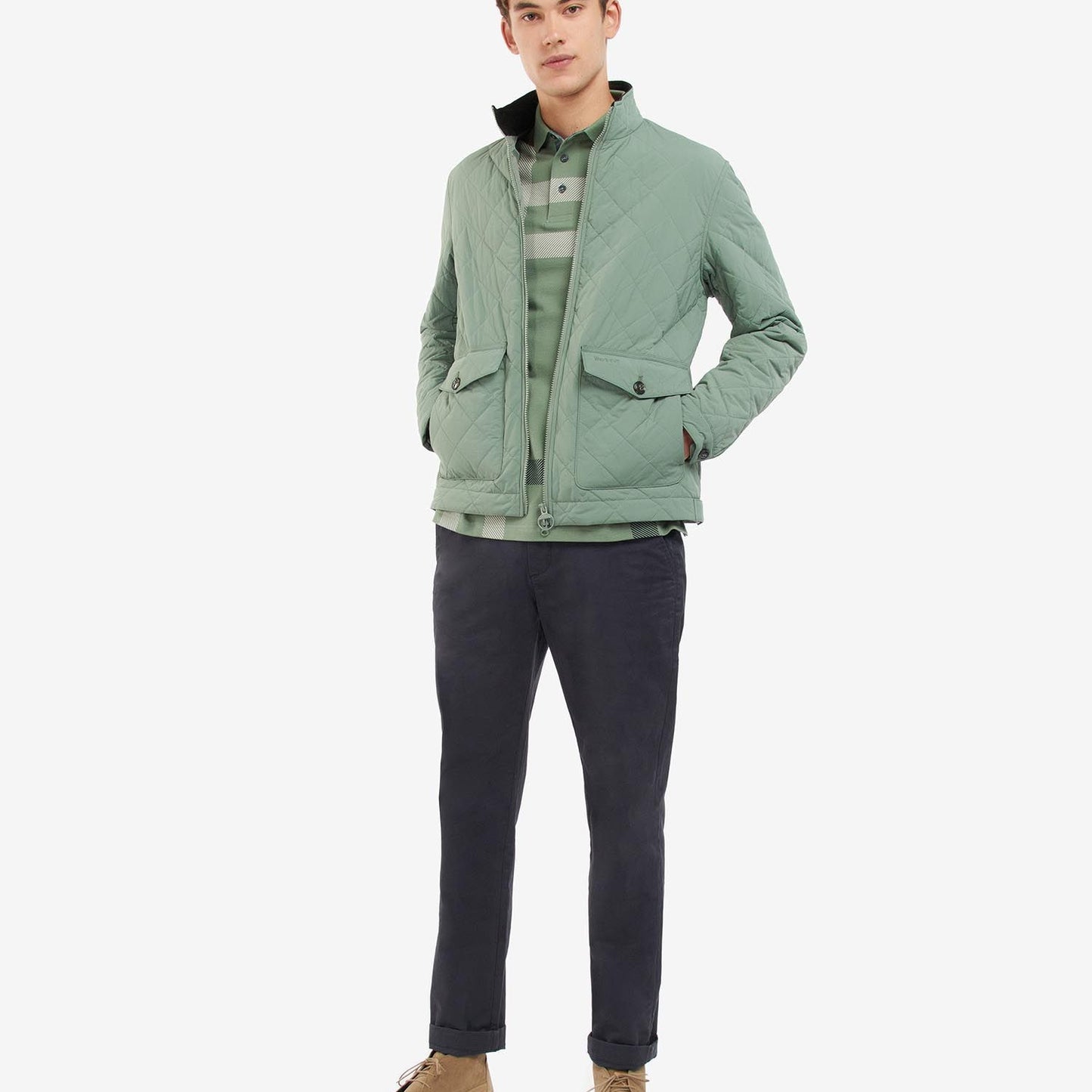 Barbour Rydal Quilt Agave Green