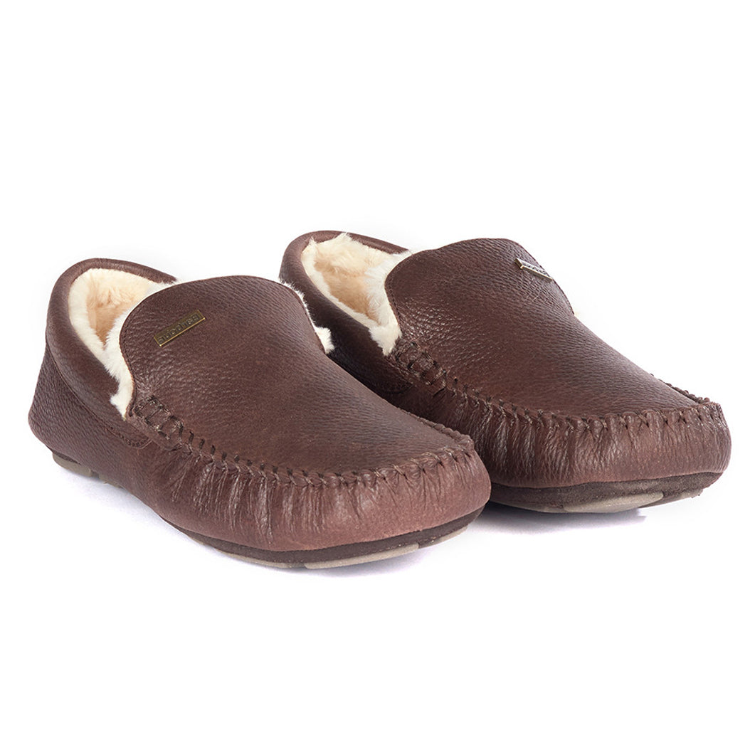 Barbour Monty Brown Slippers