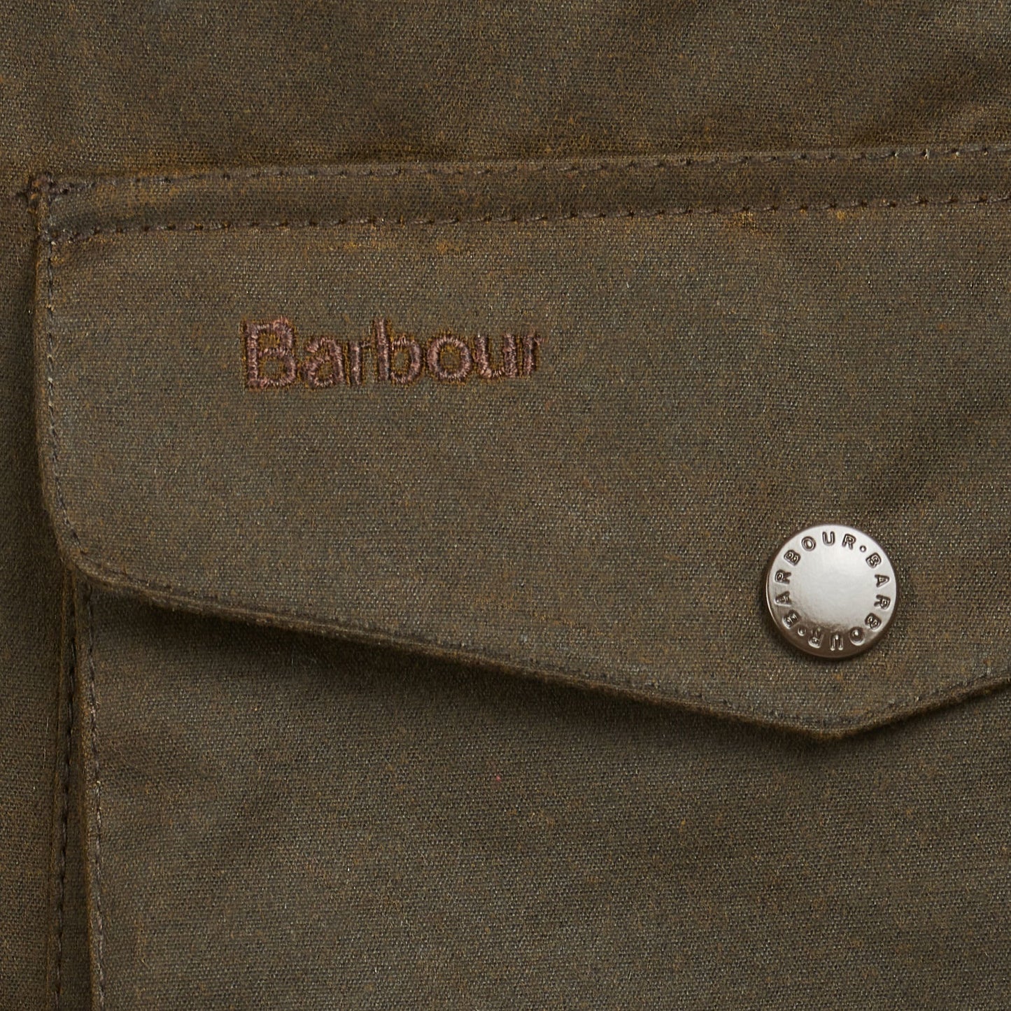 Barbour Ogston Olive Green Wax Jacket
