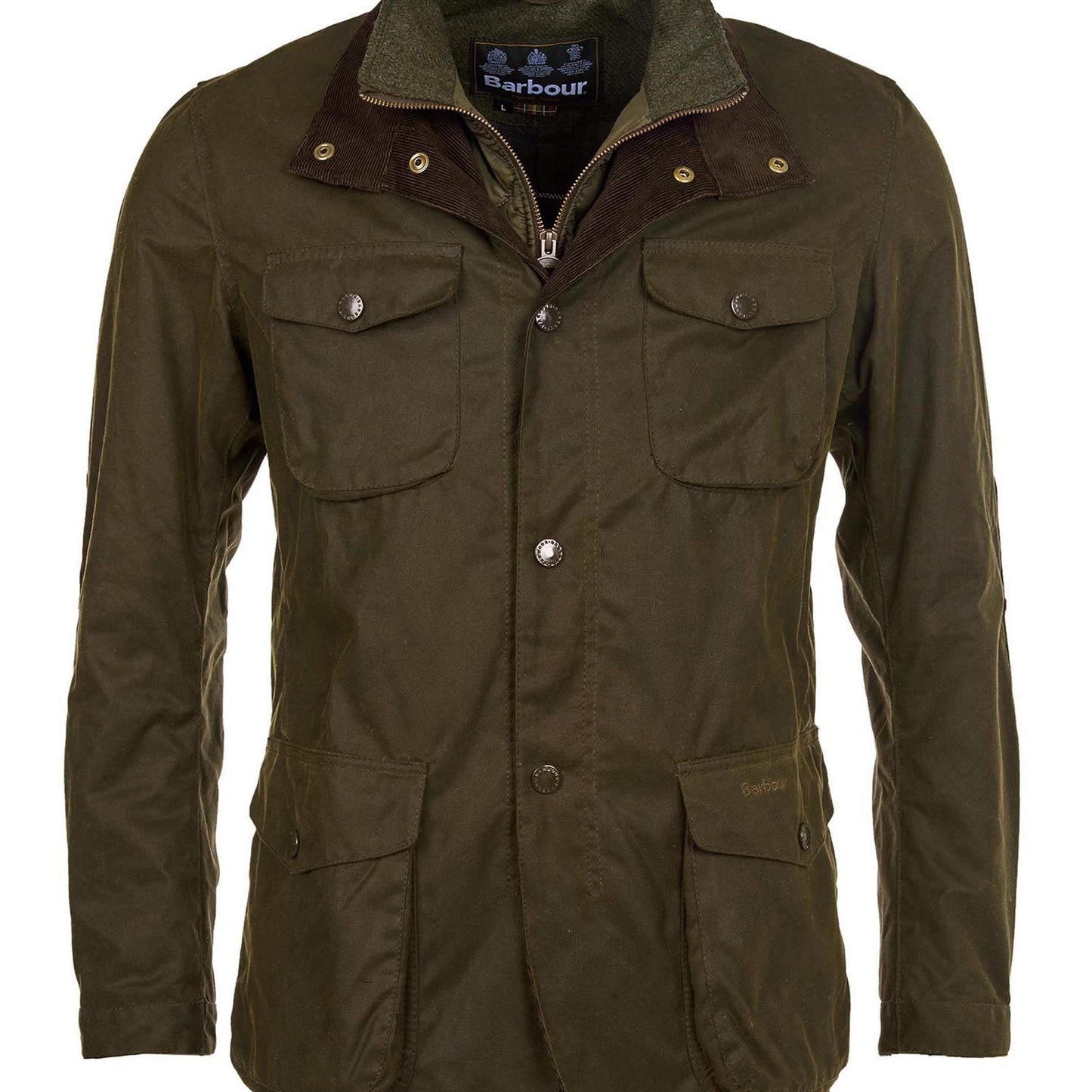 Barbour Ogston Olive Green Wax Jacket