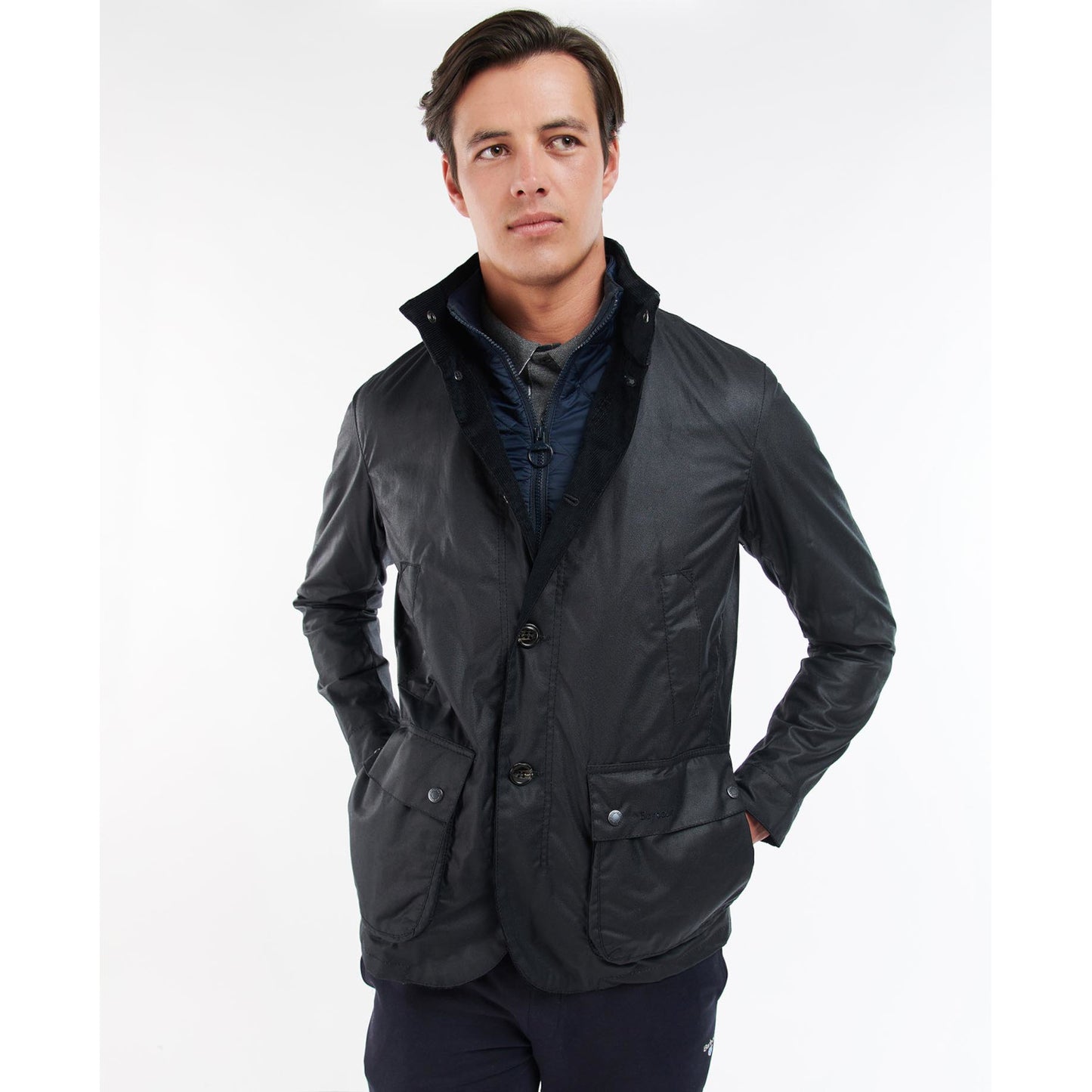 Barbour Century Wax Navy/Olive Night