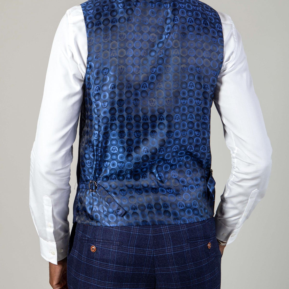 Marc Darcy Chigwell Navy Tweed Trouser