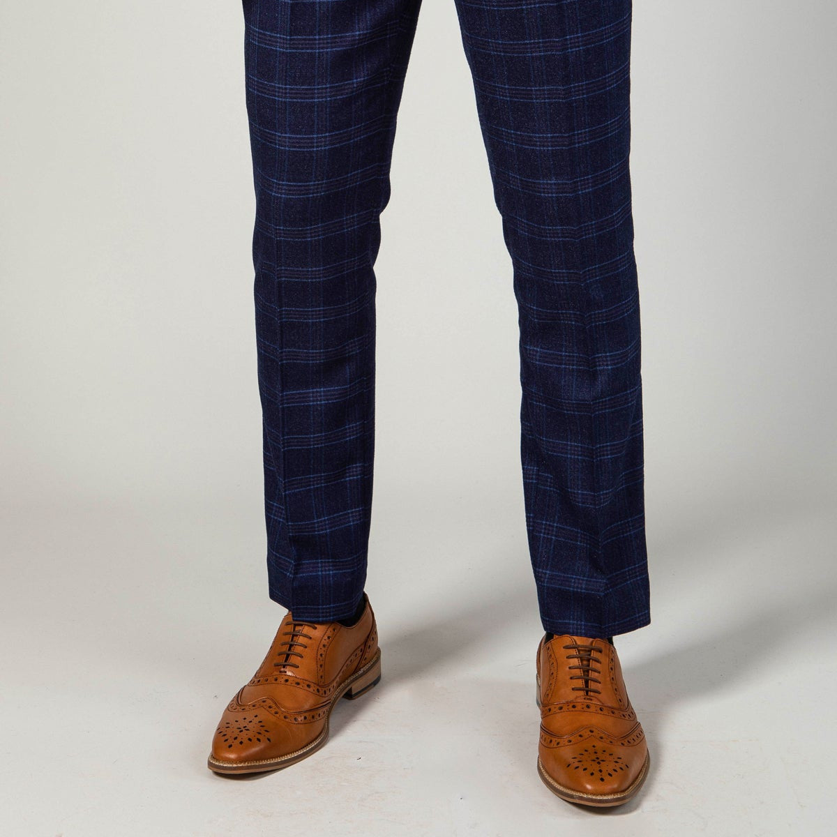 Marc Darcy Chigwell Navy Tweed Trouser