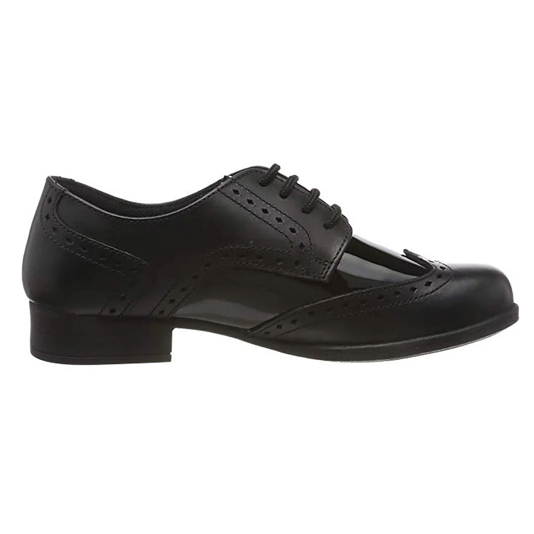 Girls Term Meghan Patent Black School Shoes