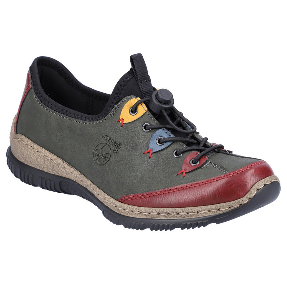 Rieker N3271-54 Green Casual Shoes