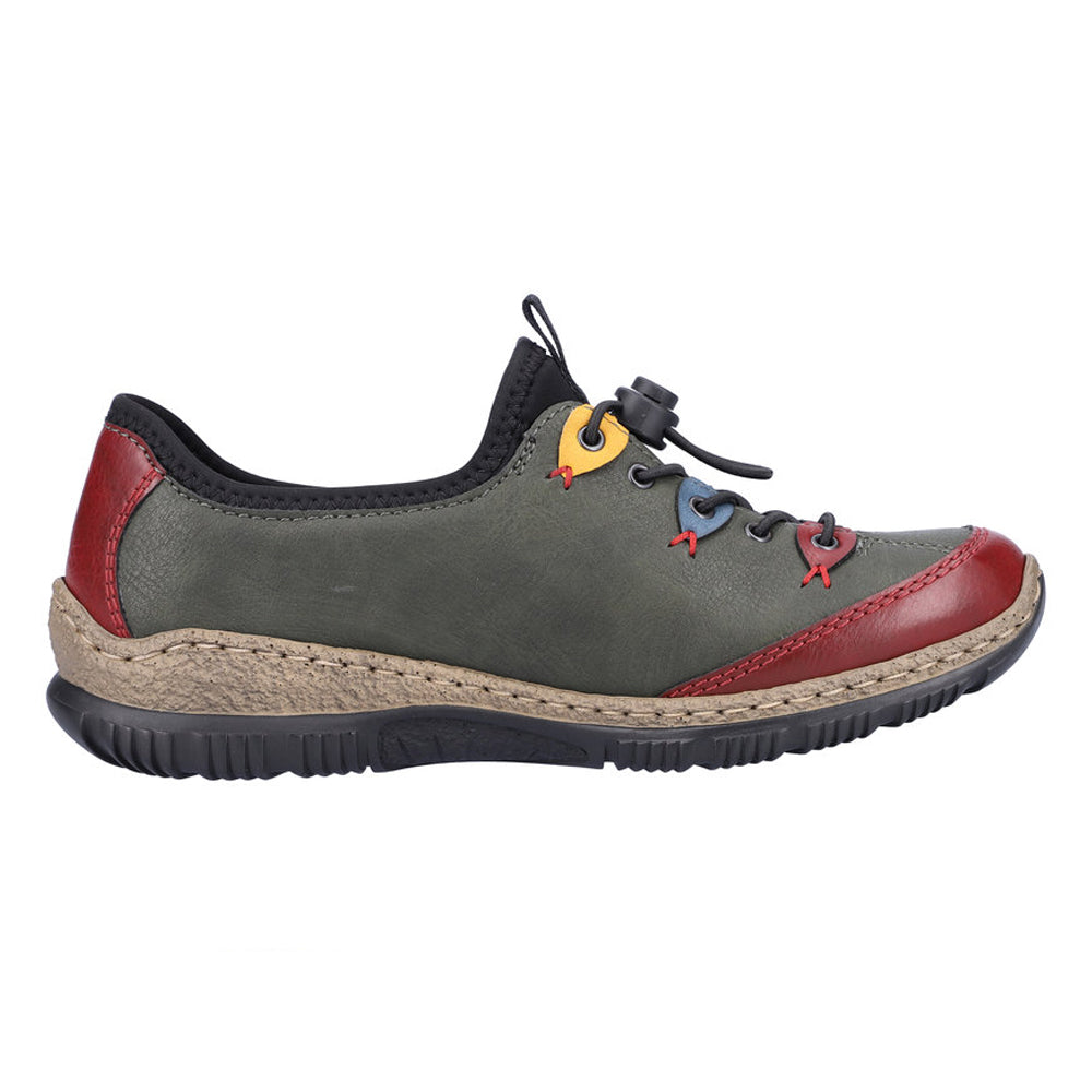 Rieker N3271-54 Green Casual Shoes