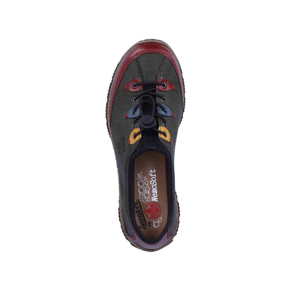 Rieker N3271-54 Green Casual Shoes