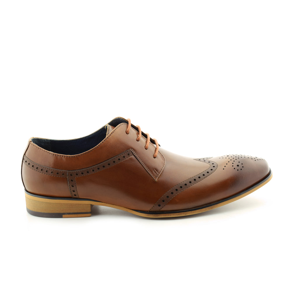 Paolo Vandini Nyland Tan Formal Shoes