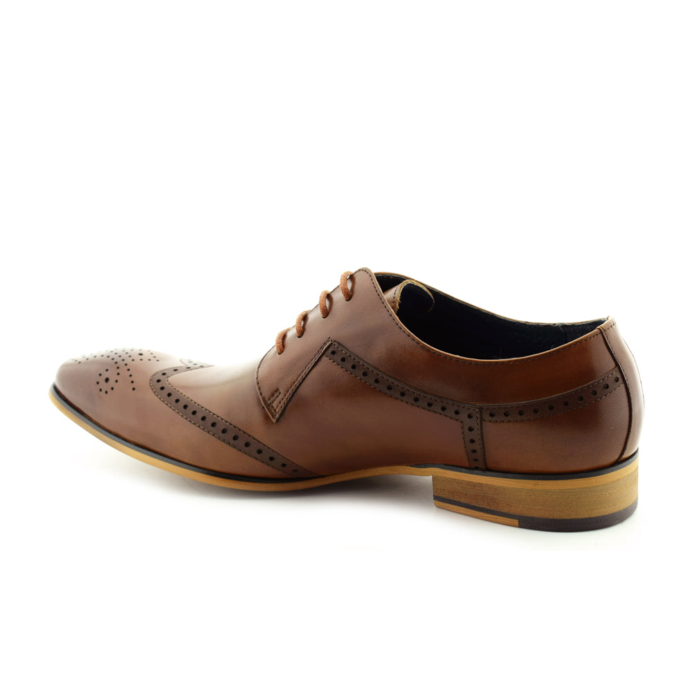 Paolo Vandini Nyland Tan Formal Shoes