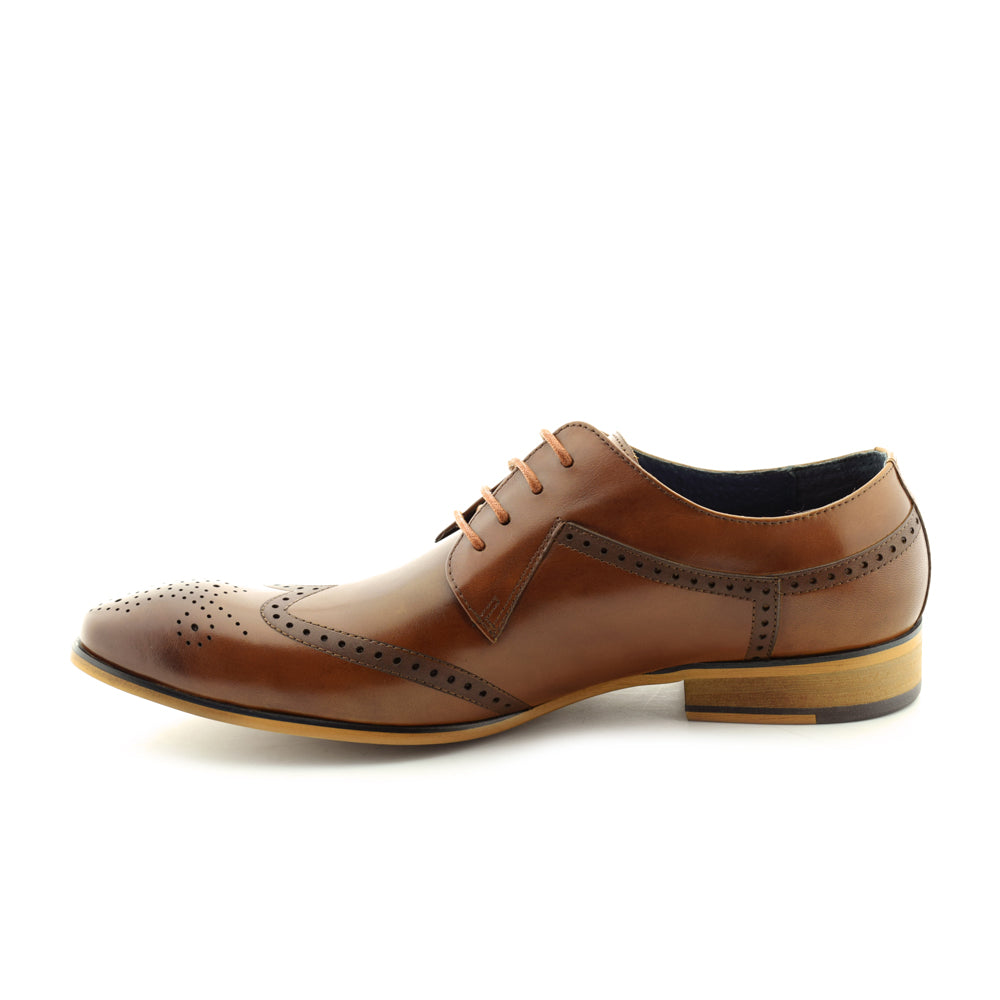 Paolo Vandini Nyland Tan Formal Shoes