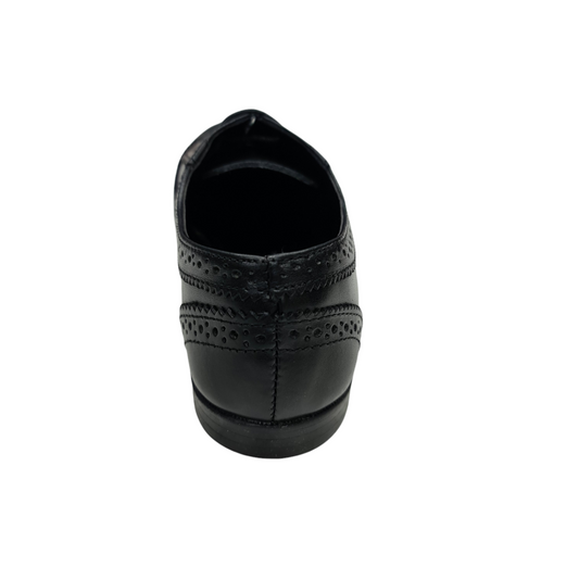 Girls Whites 5510 Black School Shoe