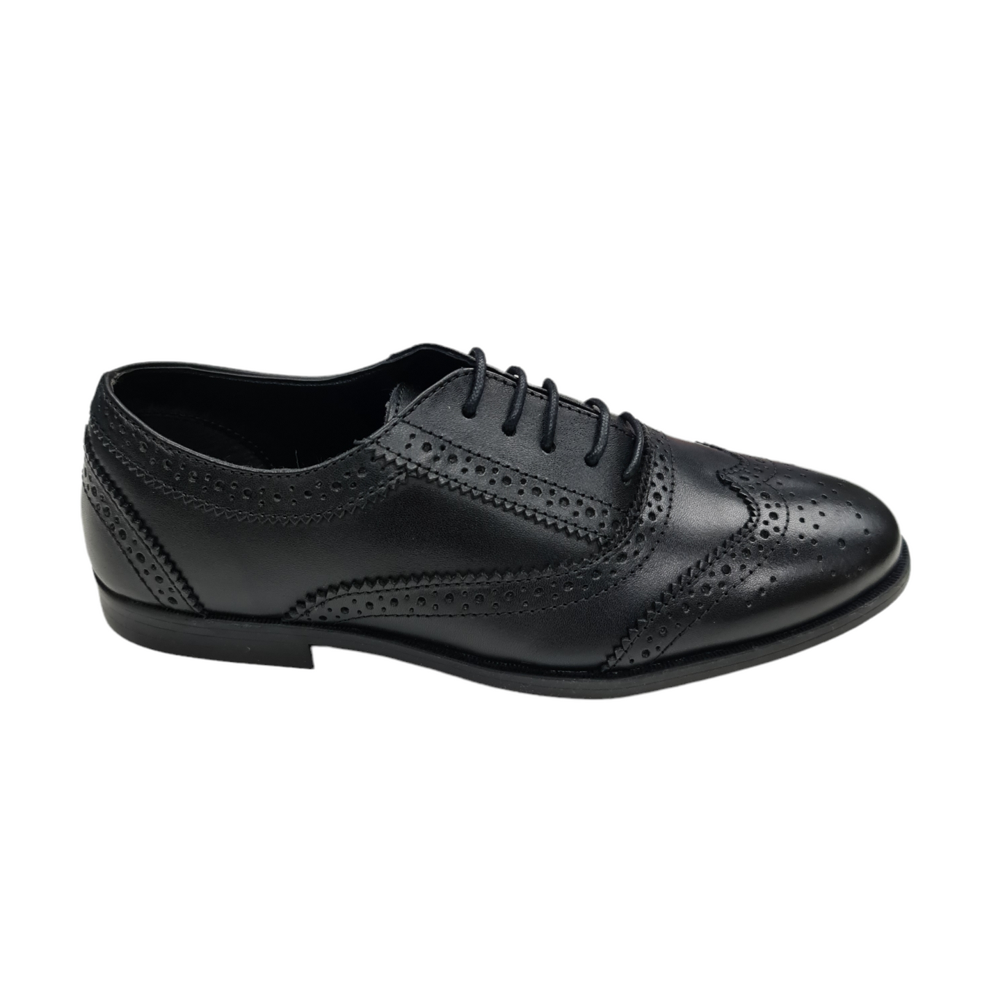 Girls Whites 5510 Black School Shoe