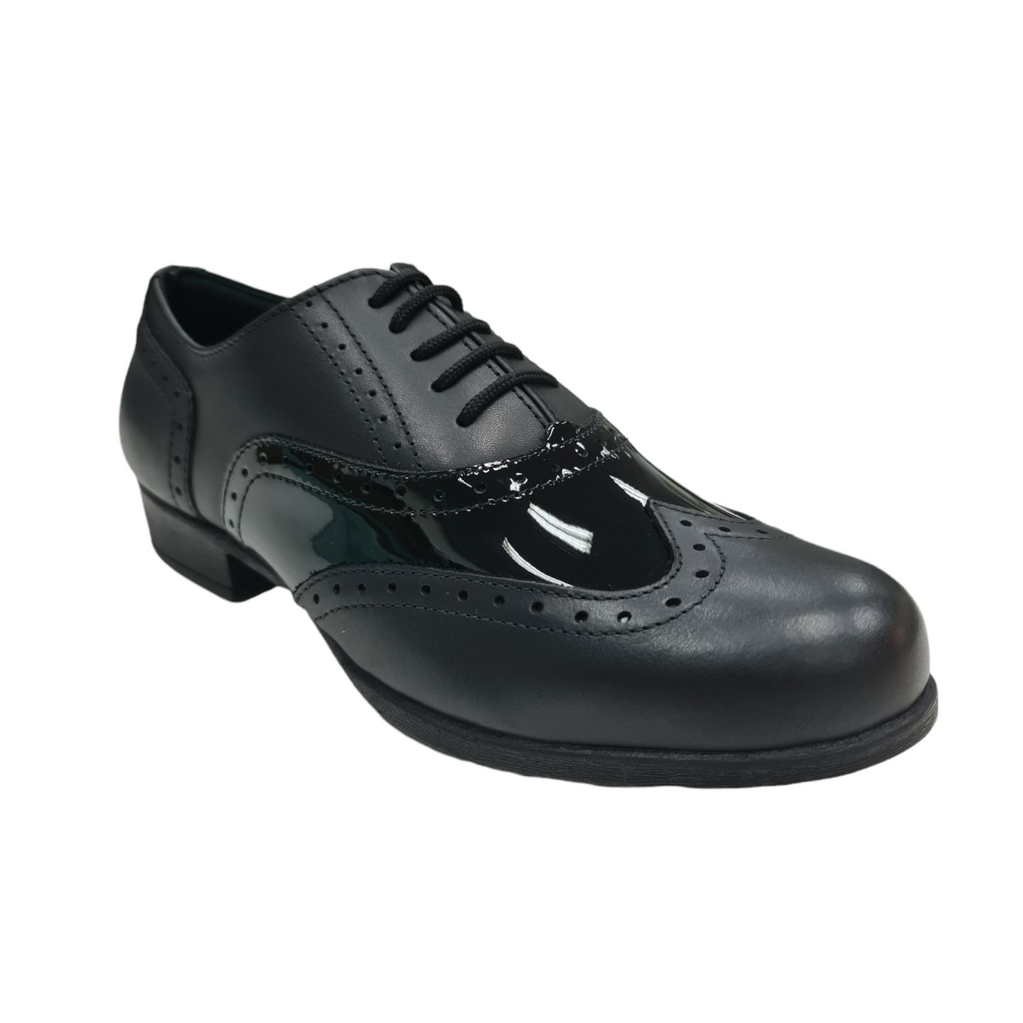 Girls Term Bella Black Patent Shoe