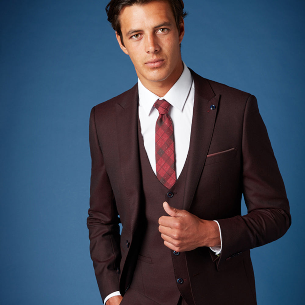 Remus Uomo 41404 68 Dark Red X-Slim Suit Jacket