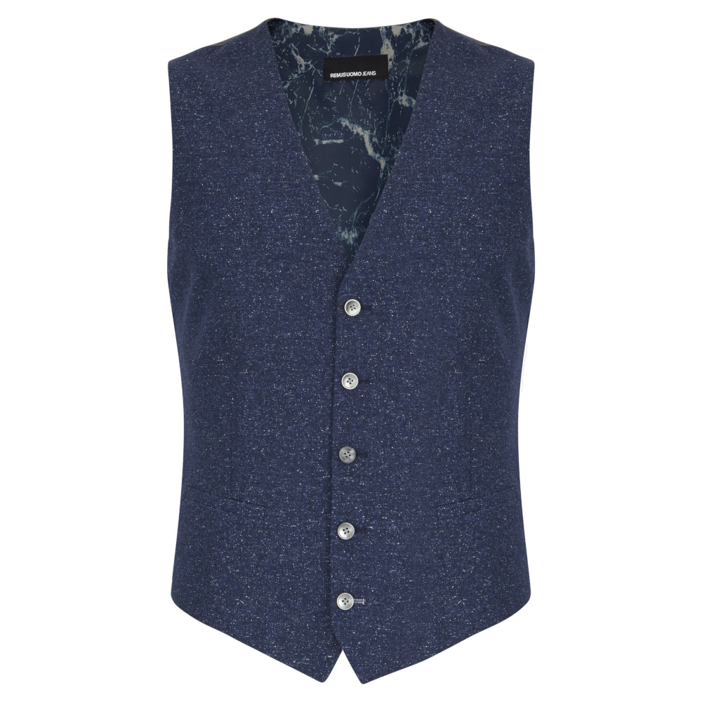 Remus Uomo 50965 27 Blue X-Slim Suit Waistcoat