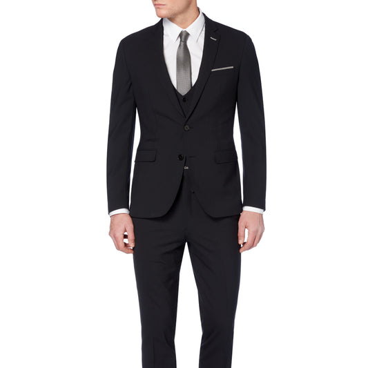 Remus Uomo 40820 00 Black Slim Suit Jacket