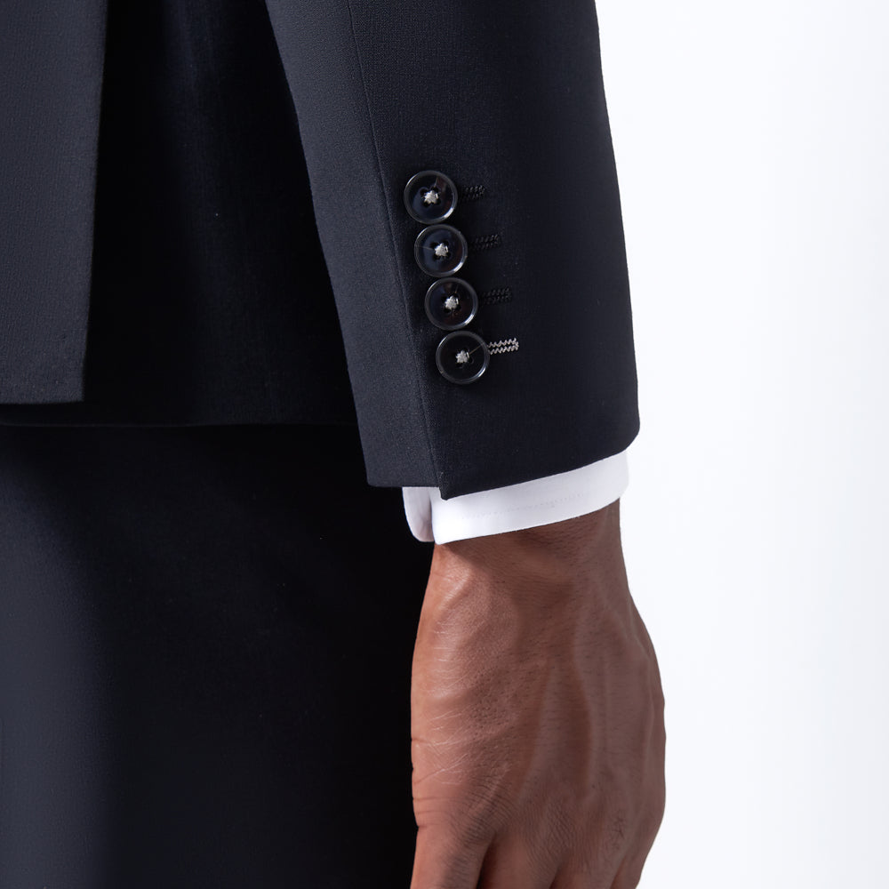Remus Uomo 40820 00 Black Slim Suit Jacket
