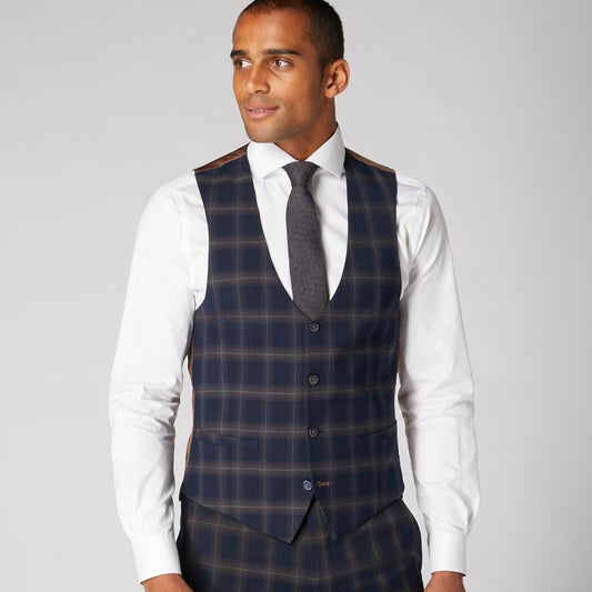 Remus Uomo 51654 78 Navy X-Slim Suit Waistcoat