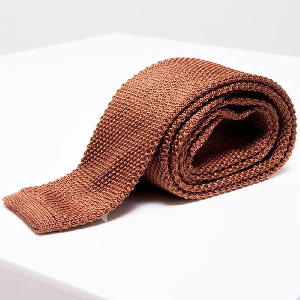 Marc Darcy Rust Knitted Tie