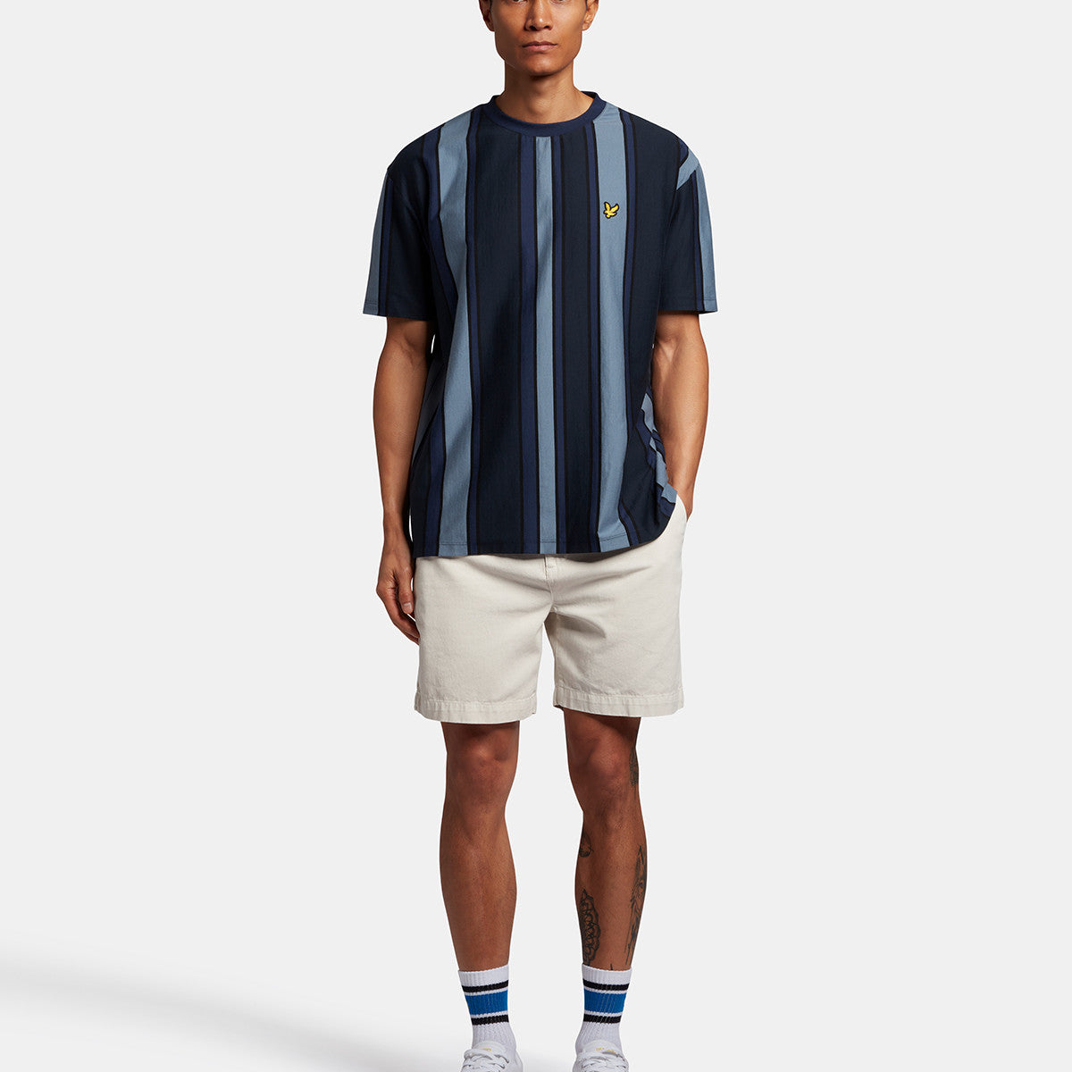 Lyle & Scott Sh1605V W583 Light Mist Washed Chino Shorts