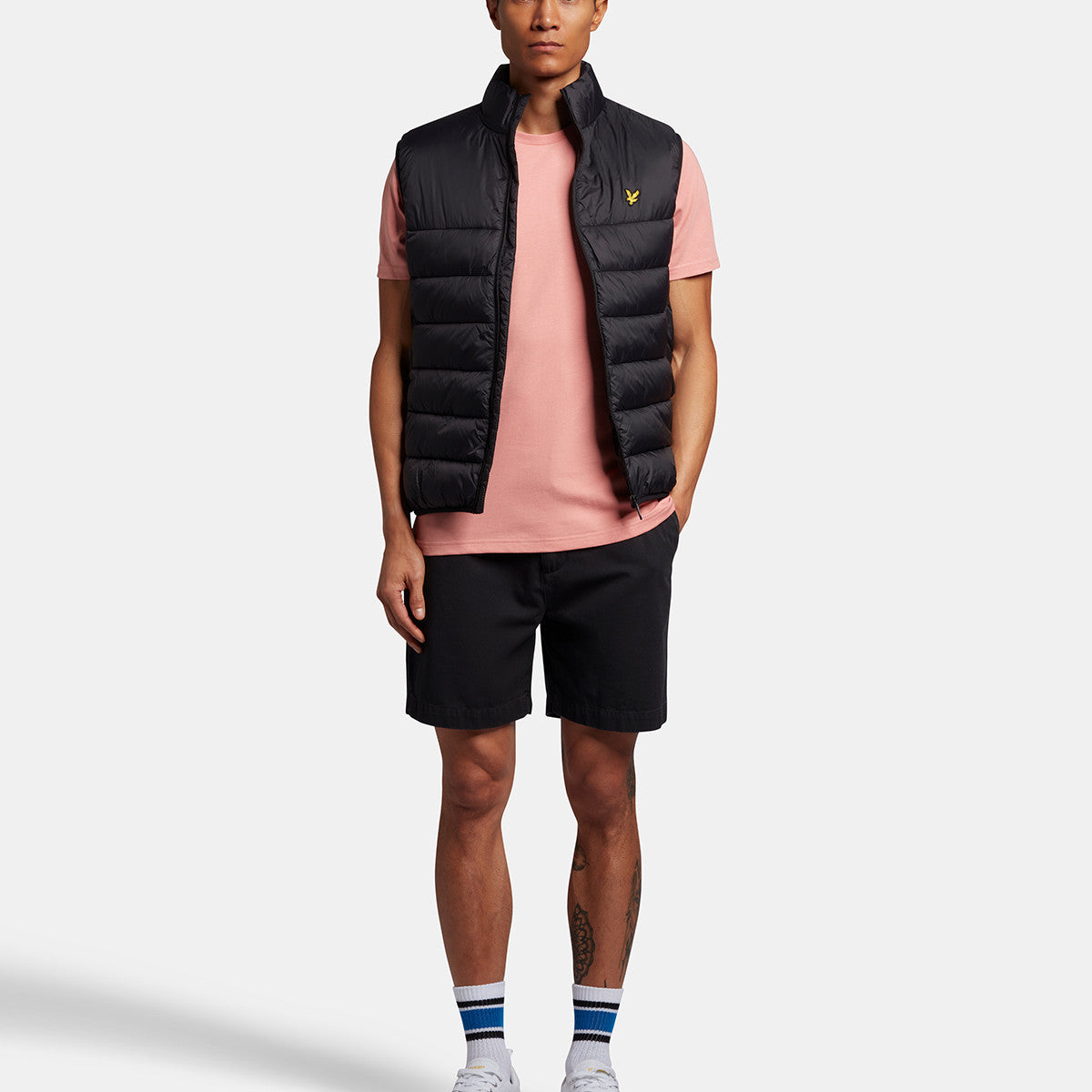 Lyle & Scott Sh1605V Z865 Jet Black Washed Chino Shorts