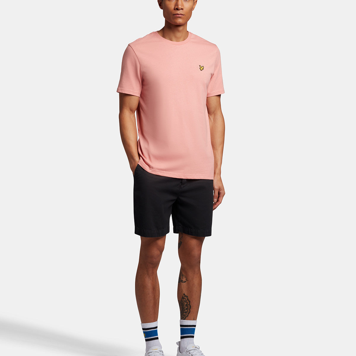 Lyle & Scott Sh1605V Z865 Jet Black Washed Chino Shorts