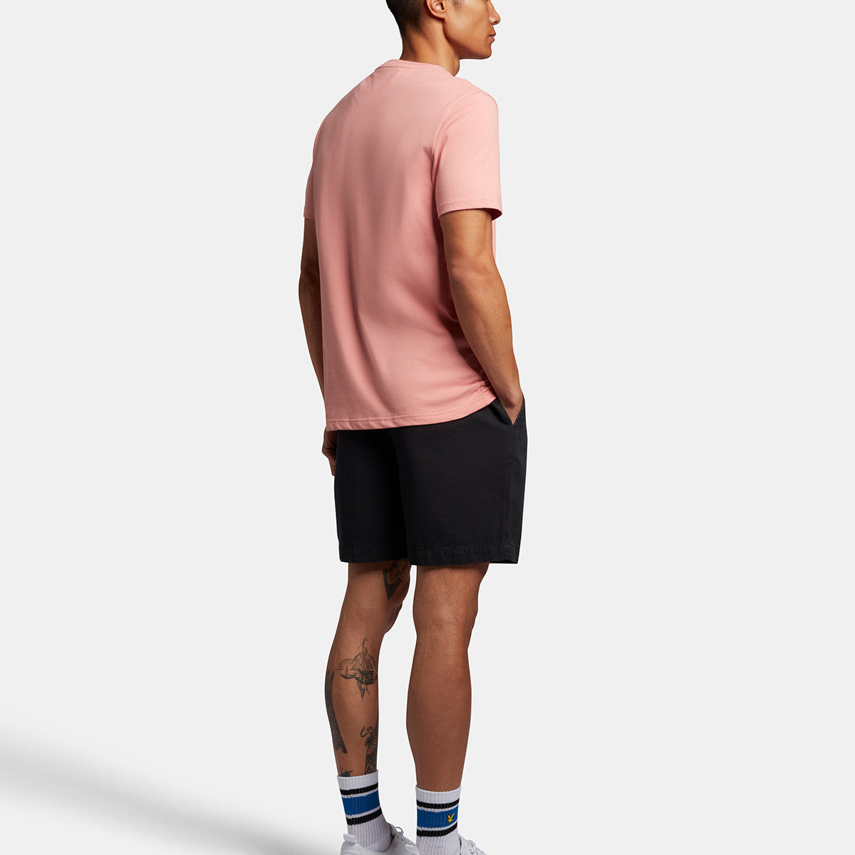 Lyle & Scott Sh1605V Z865 Jet Black Washed Chino Shorts