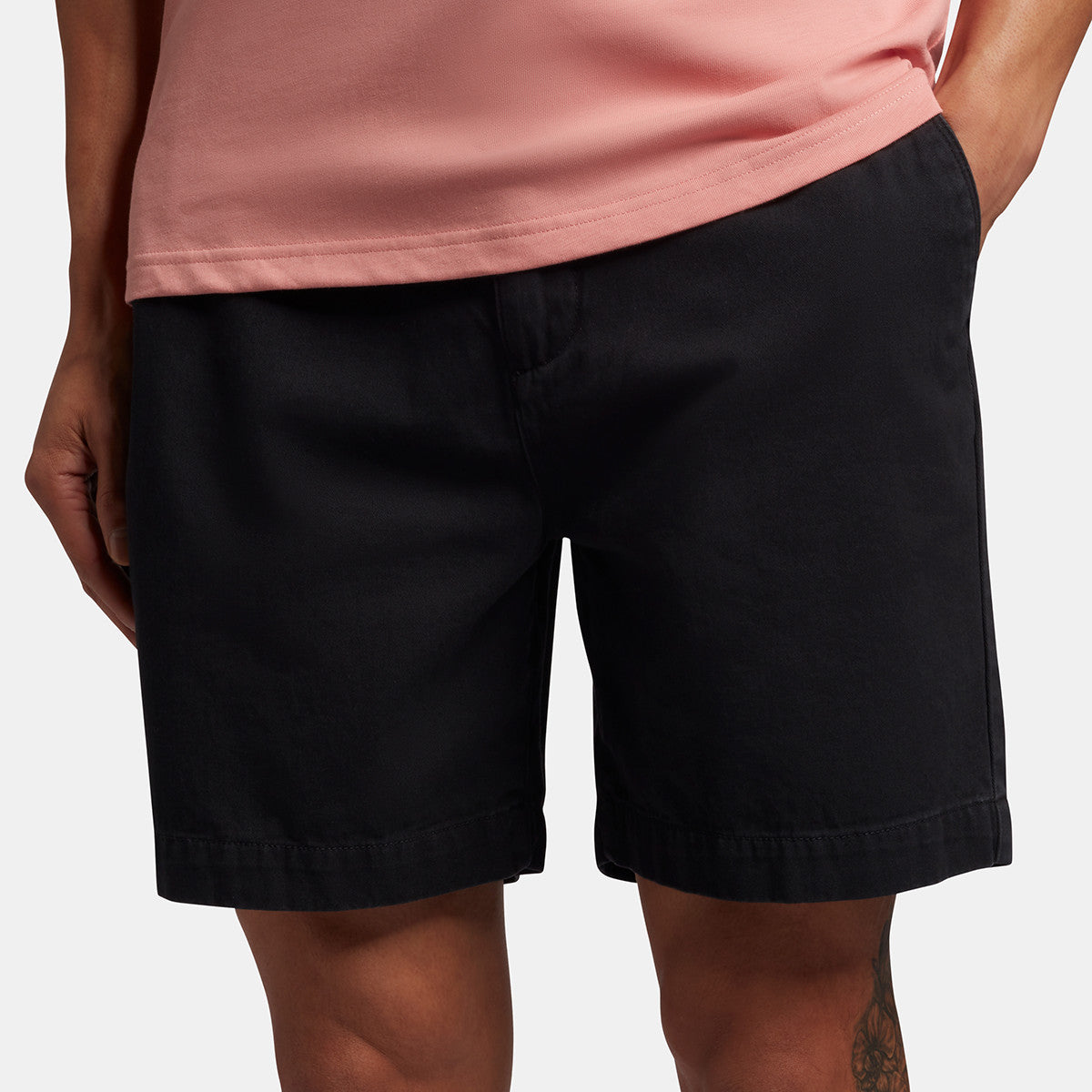 Lyle & Scott Sh1605V Z865 Jet Black Washed Chino Shorts
