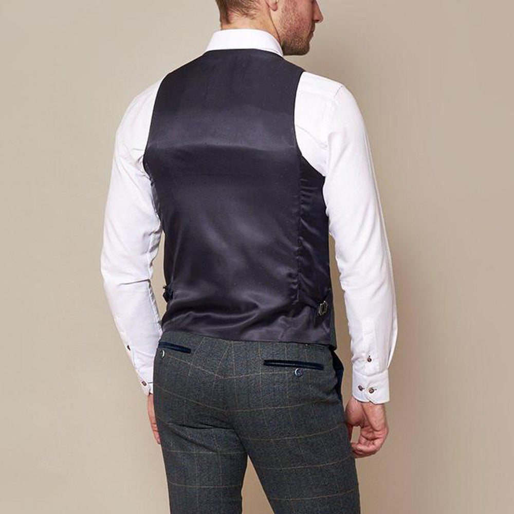Marc Darcy Scott Blue Waistcoat
