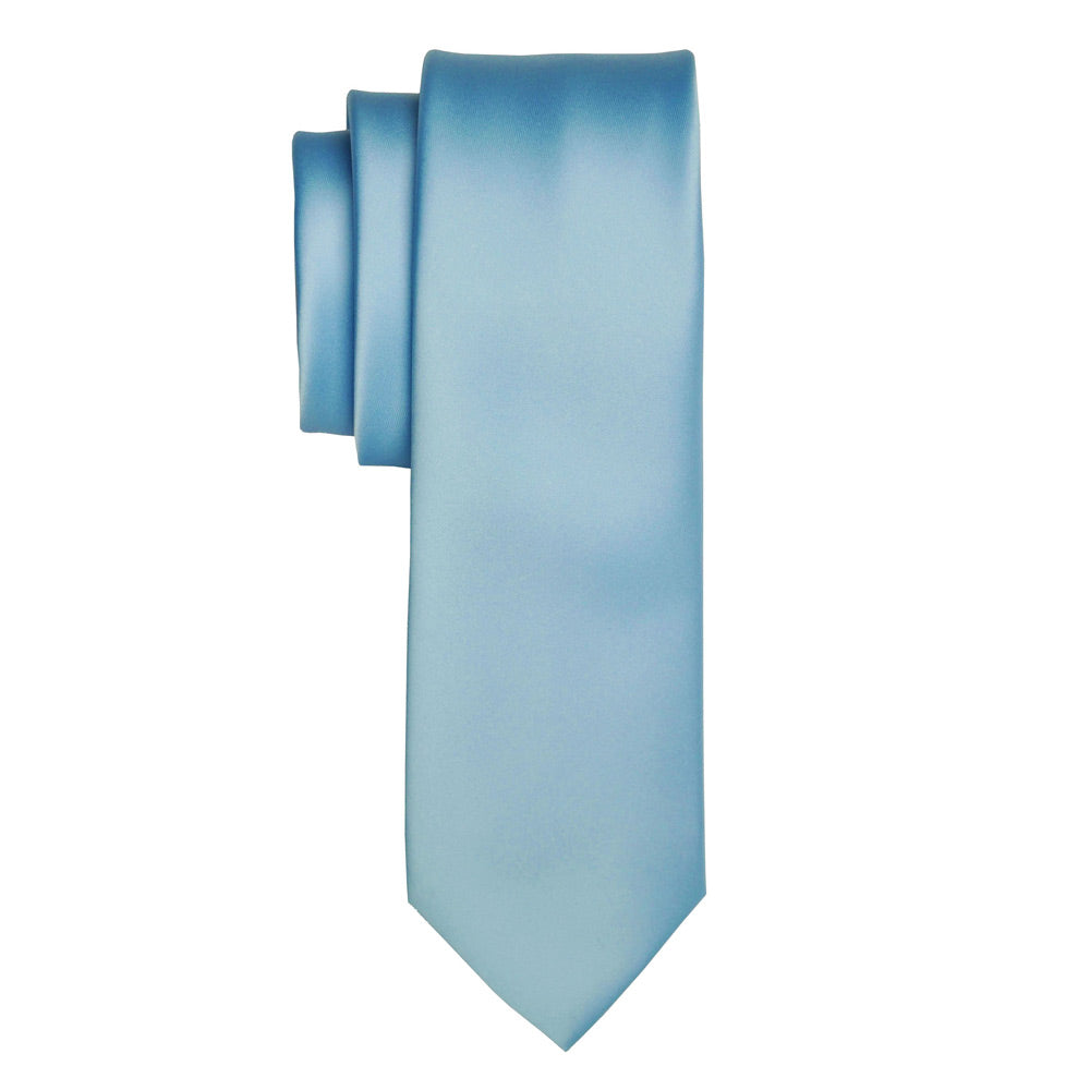 Satin Light Blue Tie 22