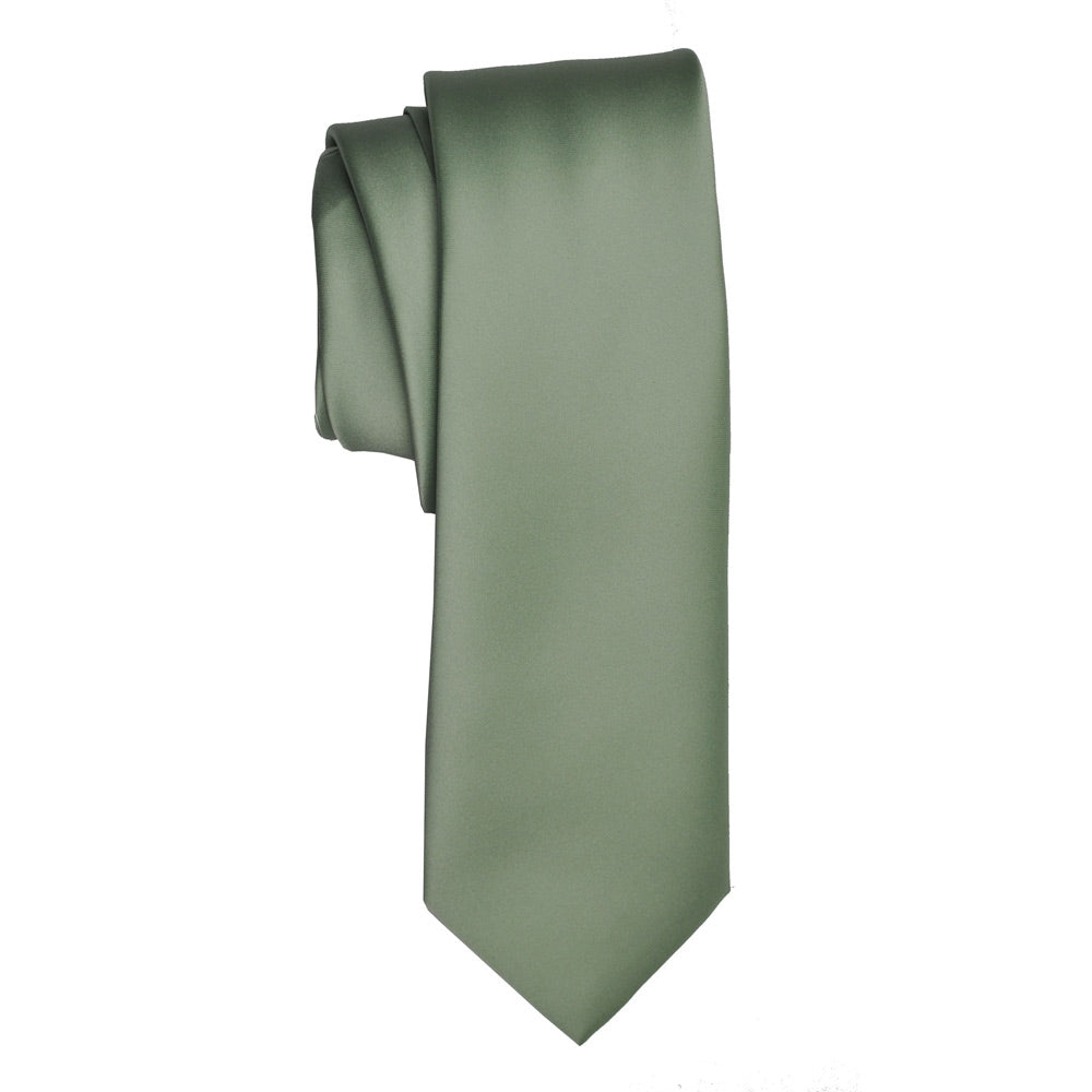 Satin Pistachio Sage Green Tie 50