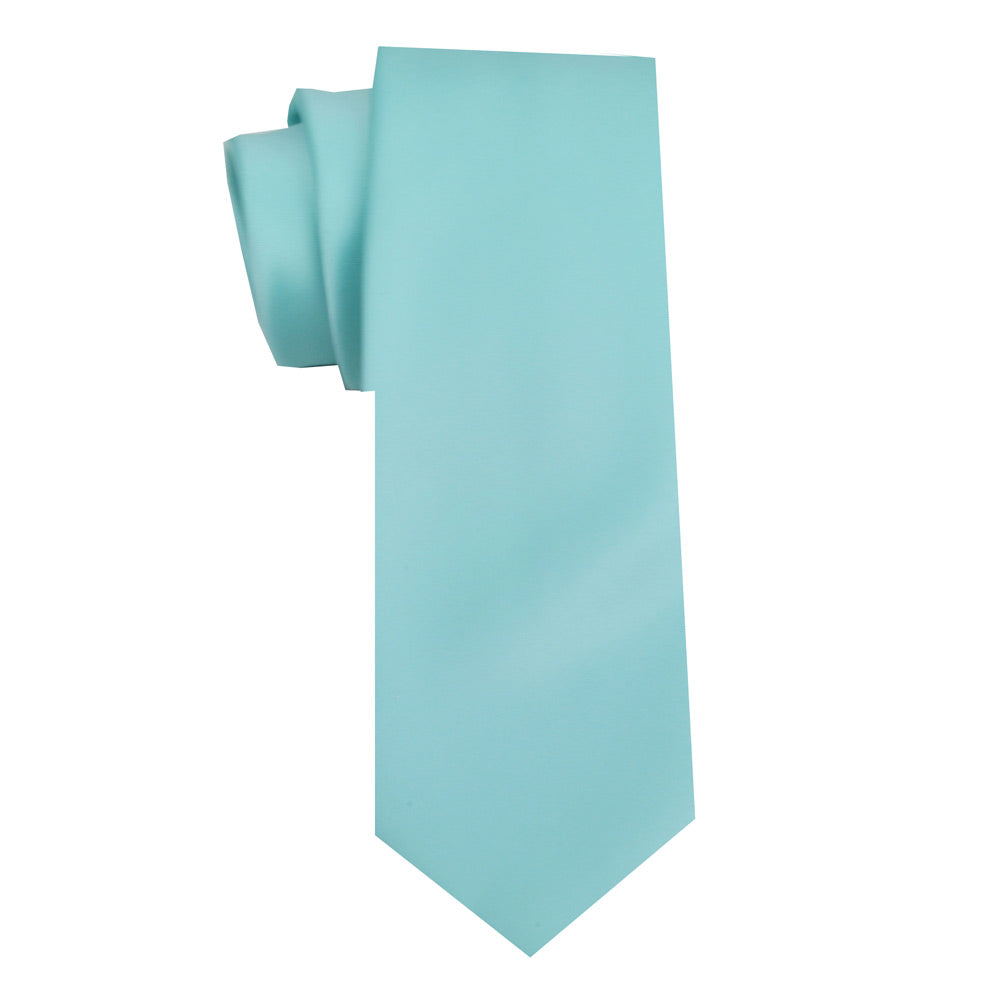 Satin Aqua Tie 52