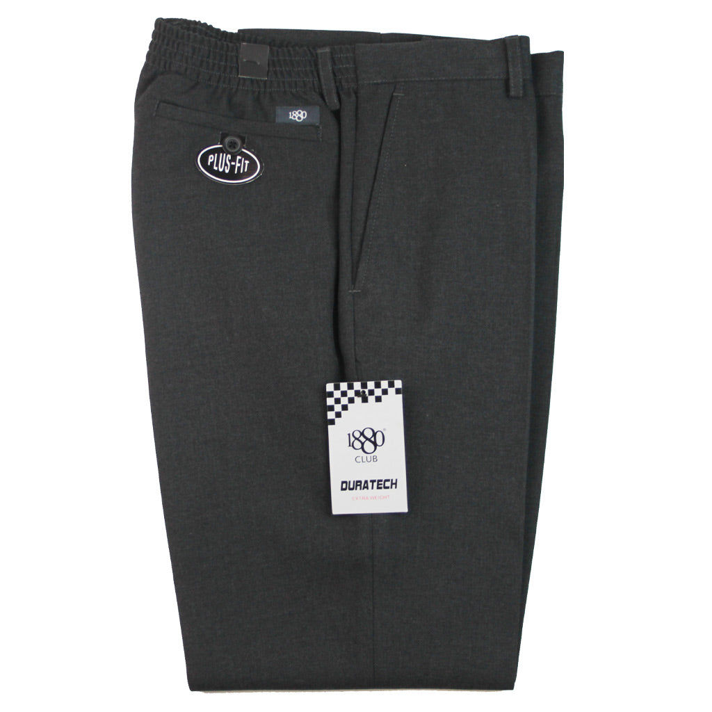 1880 Club 62763 05 Grey Elastic Waist Trousers