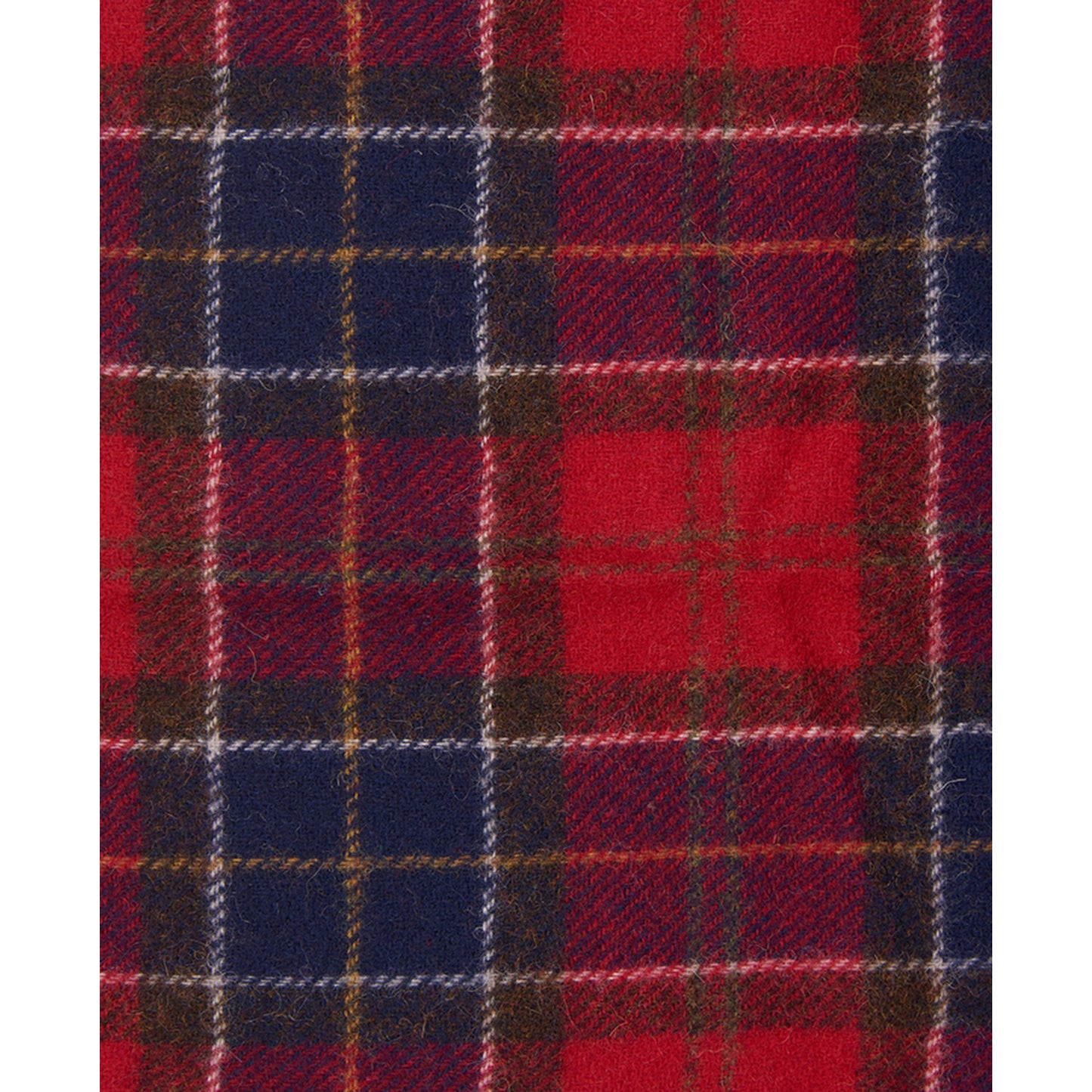Barbour Tartan Lambswool Scarf Red