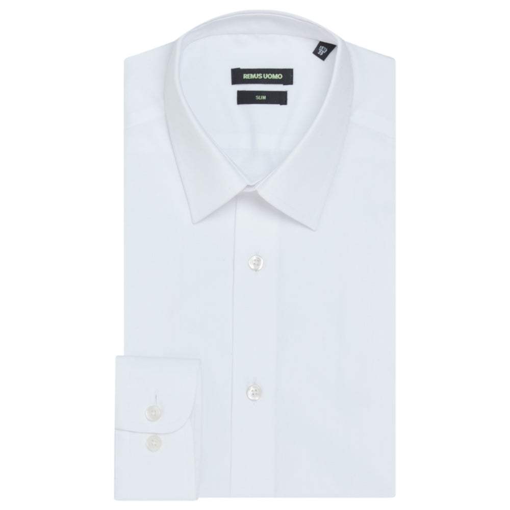 Remus Uomo 18600 01 Slim Fit White Shirt