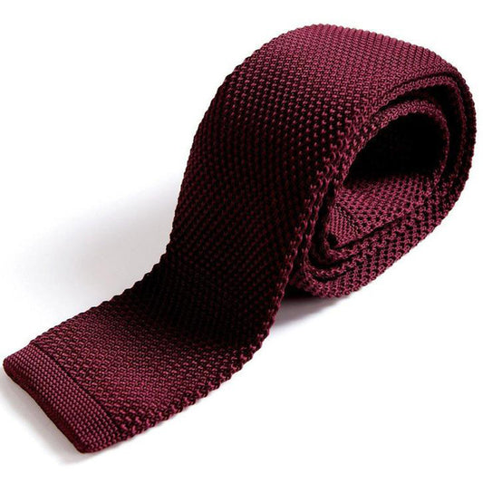 Marc Darcy Wine Knitted Tie