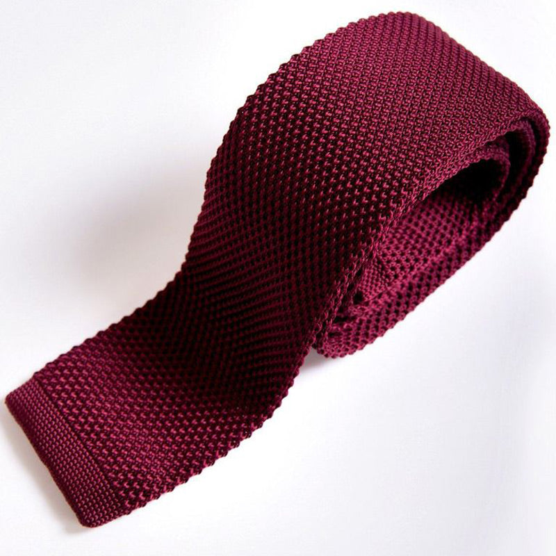 Marc Darcy Wine Knitted Tie