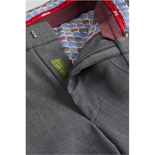 Meyer 344 07 Roma Mid Grey Fine Tropical Wool Trousers