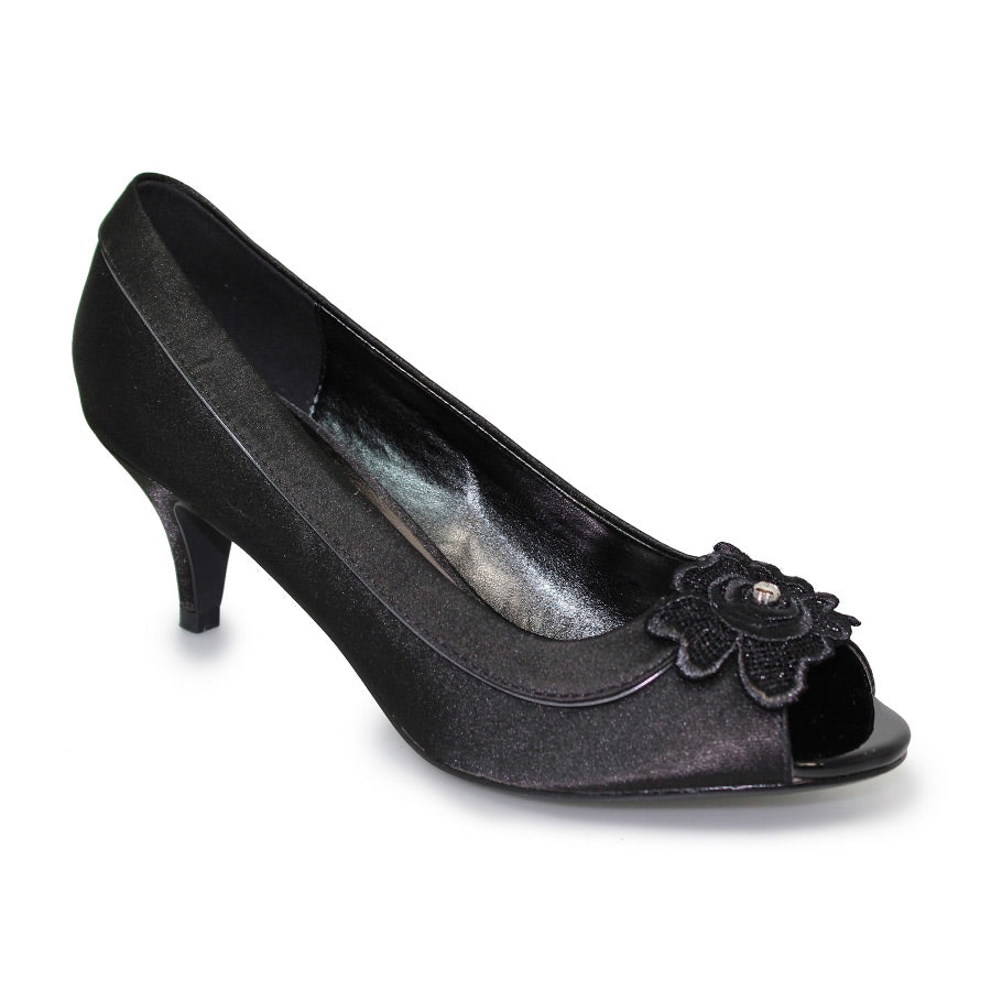 Lunar Amethyst Black Dress Shoes